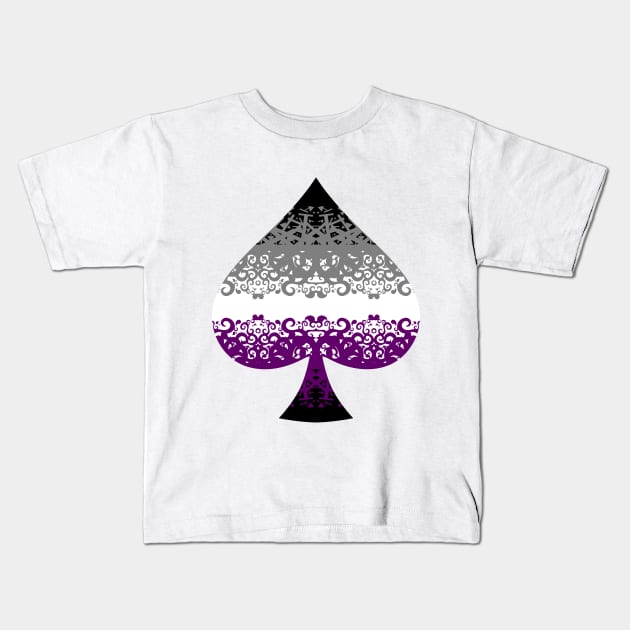 Ace of Spades Kids T-Shirt by Abbilaura